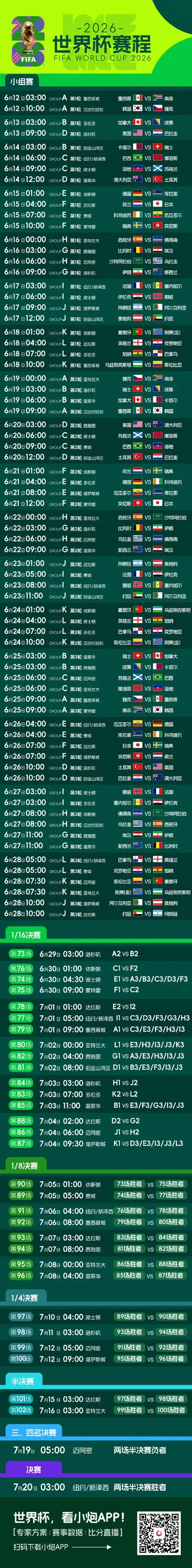 2026美加墨世界杯倒计时!国足冲击新赛制,球迷必收赛程解读